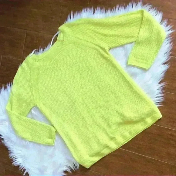 Lemon Lime Sweater Acrylic Size Medium - Picture 2 of 6
